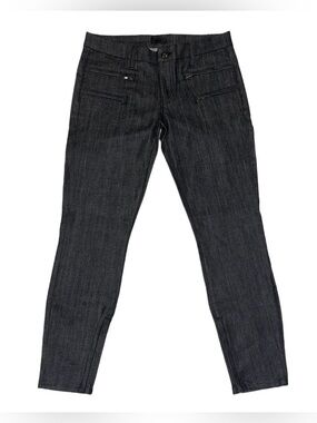 Koral Charcoal Skinny Zip- Ankle Moto Jeans